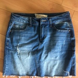 altard state denim skirt